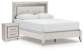 Best Deals Furniture - Ashley Furniture - Zyniden Queen Panel Bed and Nightstand - Queen Panel Bed and Nightstand - B2114B23